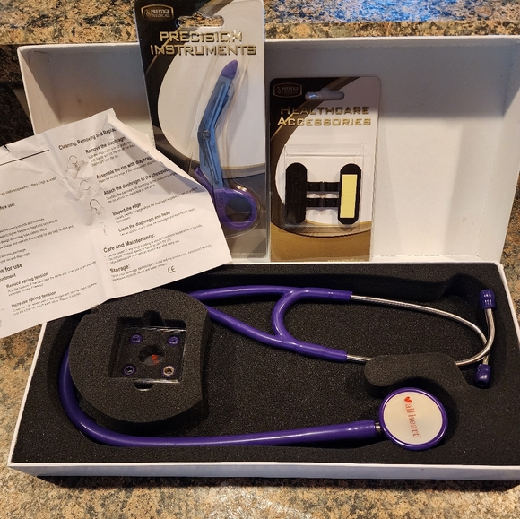 💰 3 for $20, Allheart Cardiology Stethoscope - Picture 2 of 4